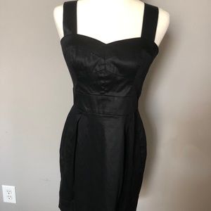 French connection elegant black dress size 6
